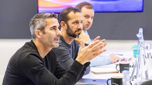 Photo prise de David Nault (Luge Capital), Isaac Souweine (Real Ventures) et Alexandre Witkowicz (White Star Capital)